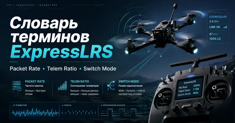 Словарь терминов ExpressLRS: Packet Rate, Telem Ratio и Switch Mode