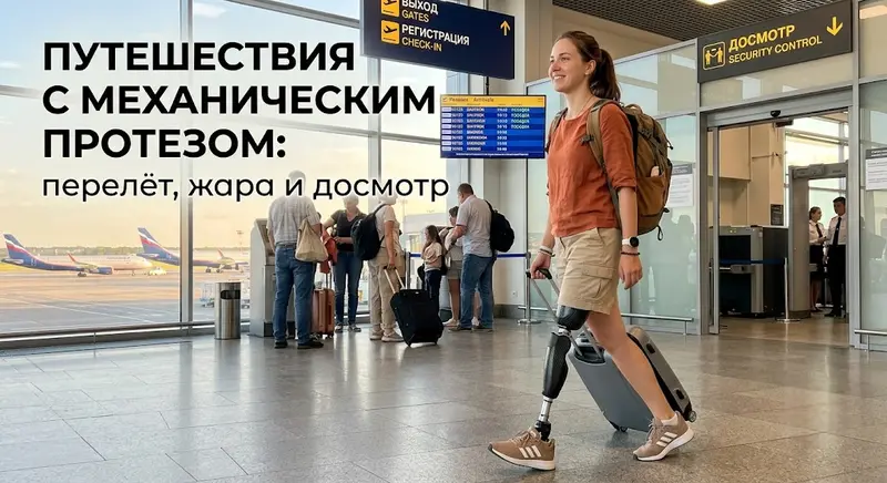 Путешествия с механическим протезом: перелёт, жара и досмотр