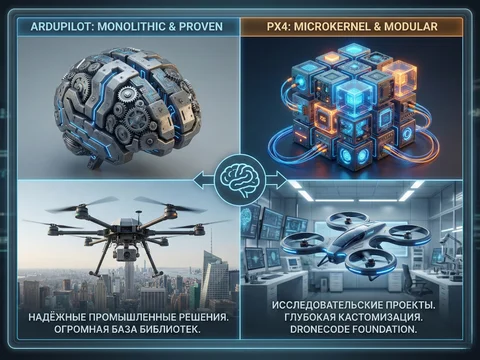 ArduPilot vs PX4: сравнение полётных стеков для разработчиков