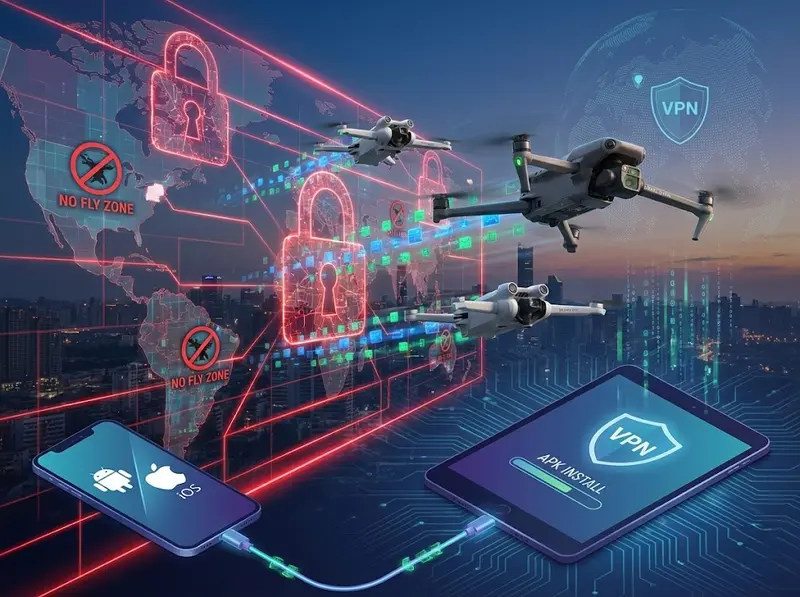 Установка DJI Fly и обход блокировок в 2026 году: Полное руководство для владельцев дронов в РФ