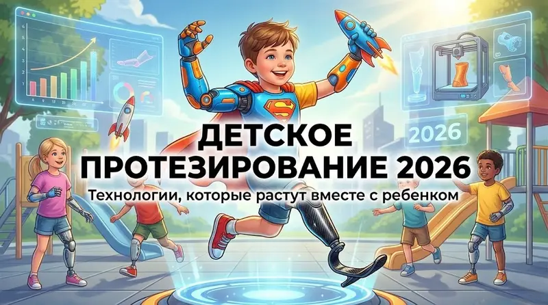 Детское протезирование 2026: технологии, которые растут вместе с ребенком