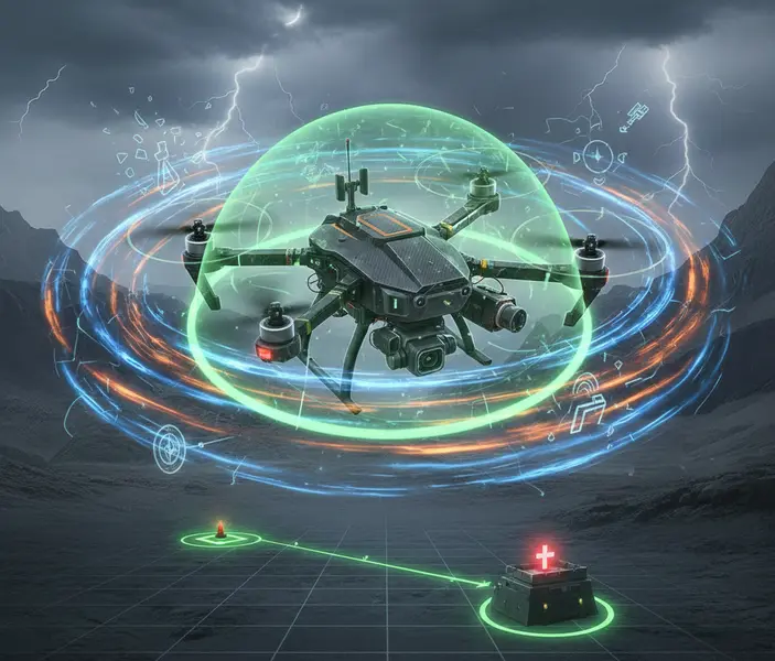 Полеты в условиях радиоэлектронных помех: Как защитить дрон от «потери координат» и безопасно вернуться домой