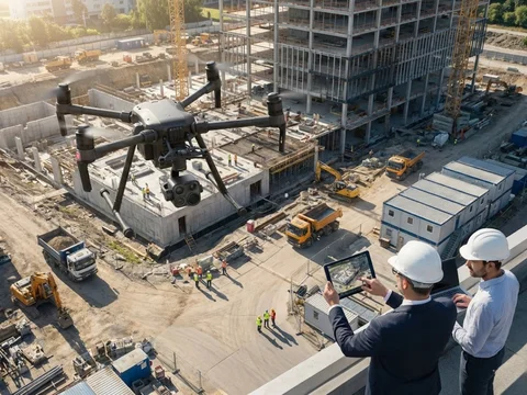 Дроны на стройплощадке: мониторинг и 3D-моделирование в режиме реального времени