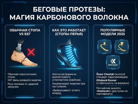 Беговые протезы: магия карбонового волокна
