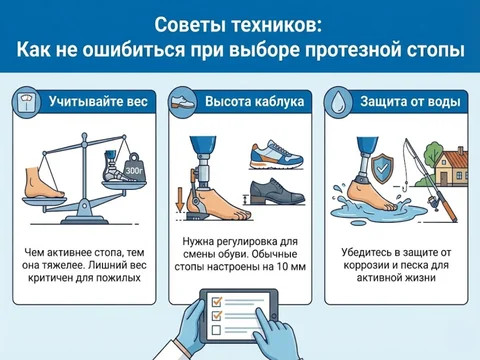 Советы при выборе стопы