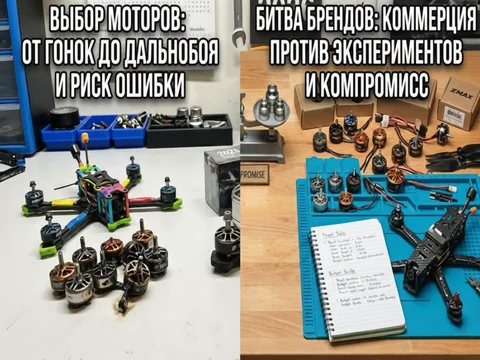 Выбор моторов для FPV-дрона: анализ задач от гонок до дальнобоя