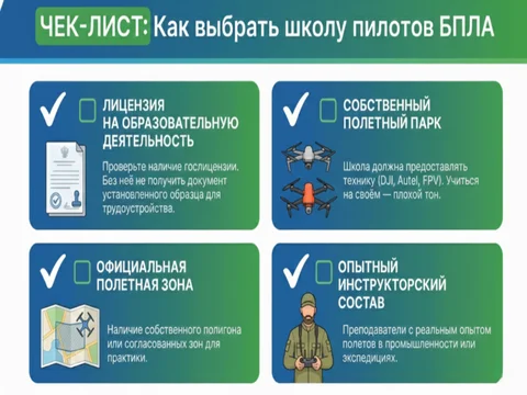 Чек-лист: Как правильно выбрать школу пилотов БПЛА