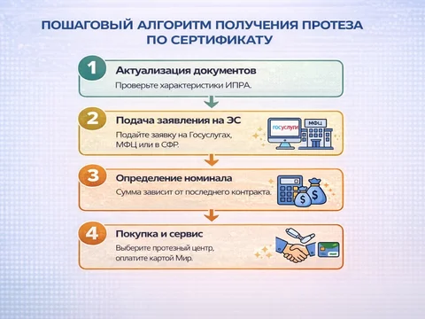 Алгоритм получения протеза по сертификату