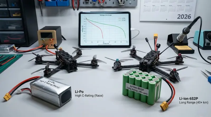 Аккумуляторы для Long Range: Li-Po против Li-ion — как выжать максимум автономности